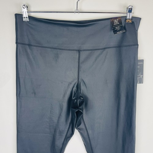 INC International Concepts Damen XXL Schwarzglanz Kompression zugeschnittene Leggings - Bild 4 von 9