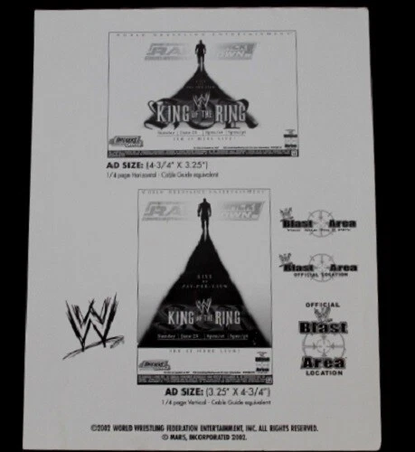 5 WWF Summerslam Rey del Anillo Día del Juicio Invasión Lucha Libre Anuncio Elegante Póster Foto 3 de 4