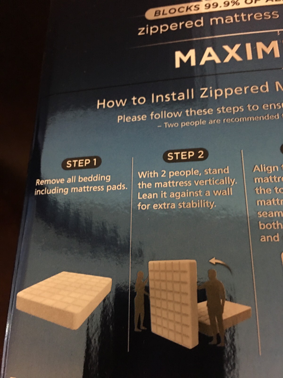 BRAND NEW ALLEREASE MAXIMUM ALLERGY RELIEF ZIPPERED MATTRESS PROTECTOR