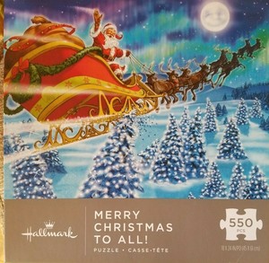 Hallmark Merry Christmas To All 550 Piece Jigsaw Puzzle ...