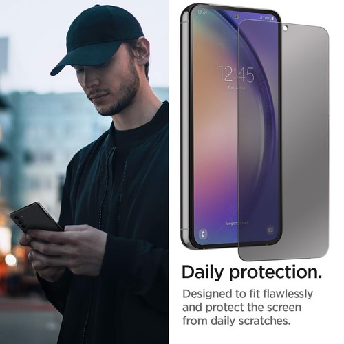 For Samsung Galaxy S23 FE Anti-Spy Privacy Screen Protector,Black Tempered Glass - Picture 4 of 17