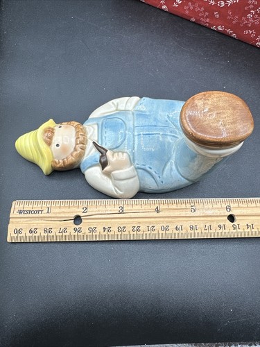 Gancho para toallas de cocina vintage Otagiri FARMER MCM cerámica hecho en Japón - Imagen 7 de 7