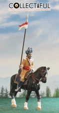 TROPHY - LEAD SOLDIER - MOUNTED INDIAN SIKH LANCER - BRITAINS SIZE🔥1312