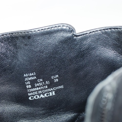Coach Womens Jemma Boot Size 9 Black Leather Bootie High Heel Elegant Chic Comfy - Picture 13 of 16