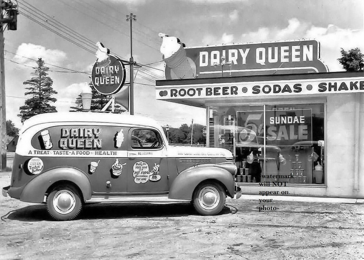 1980年代 デイリークイーン DQ 店舗用 USA ストアサイン 看板