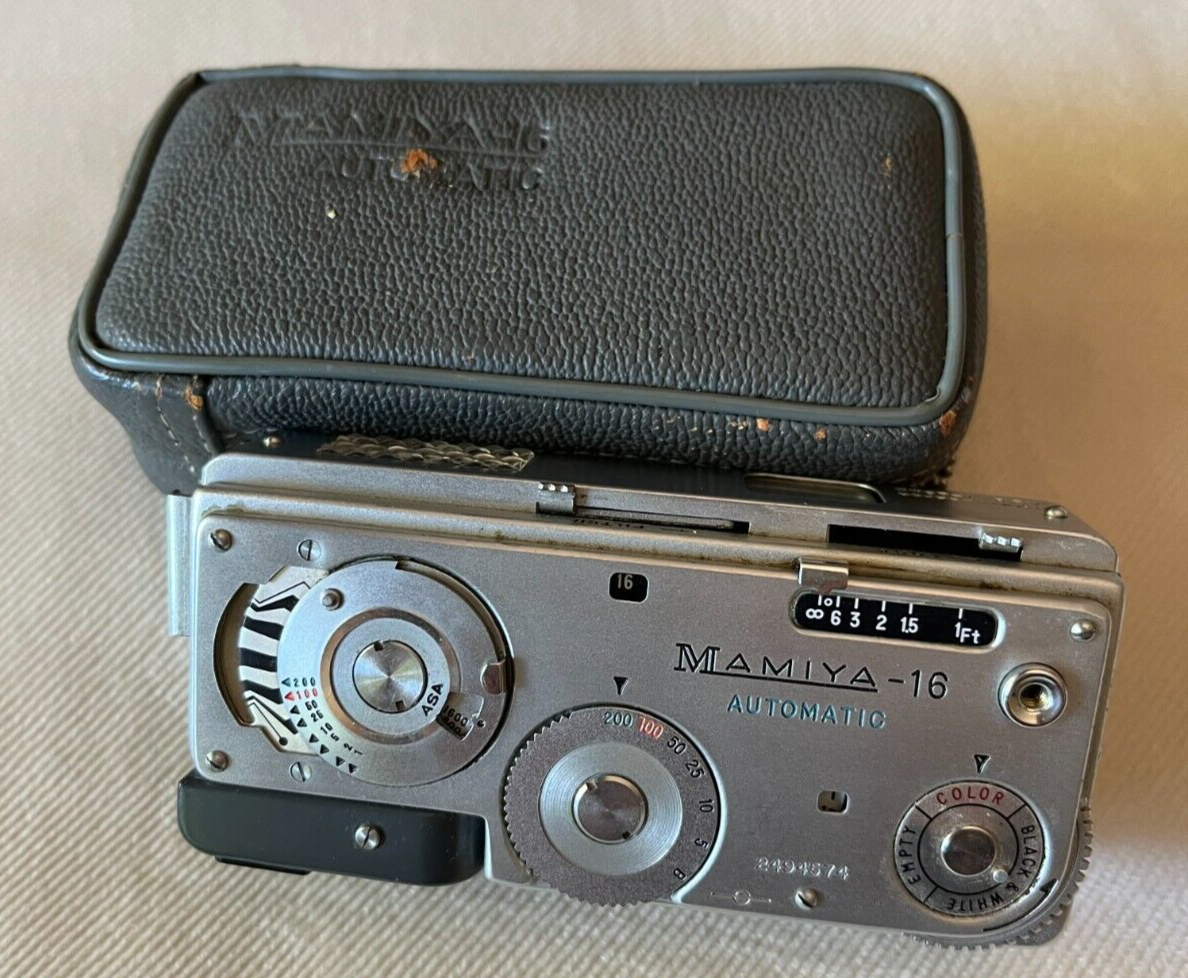 Vintage Mamiya-16 Automatic Subminiature 16mm Film 