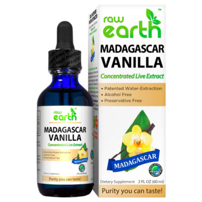 Raw Earth Natural Products Organic Madagascar Vanilla Concentrated Live Extract!