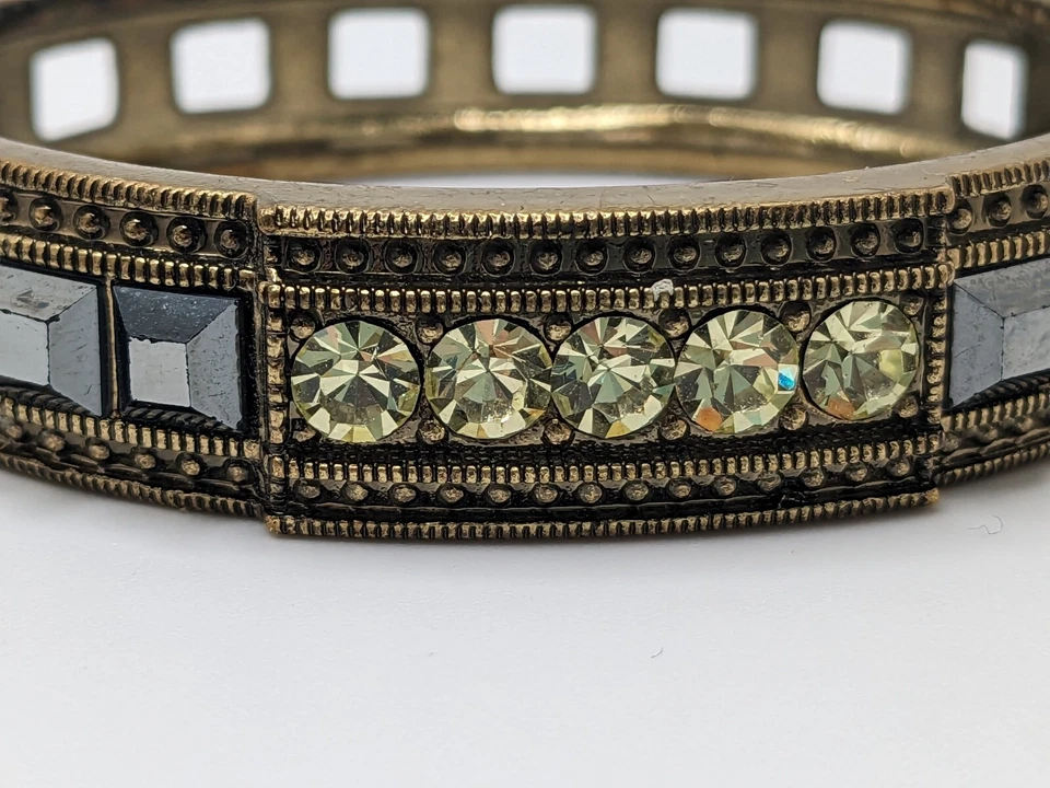 Brazalete Heidi Daus "Heidi's Tantalizing" Cristal Negro y Amarillo 7" Foto 4 de 4