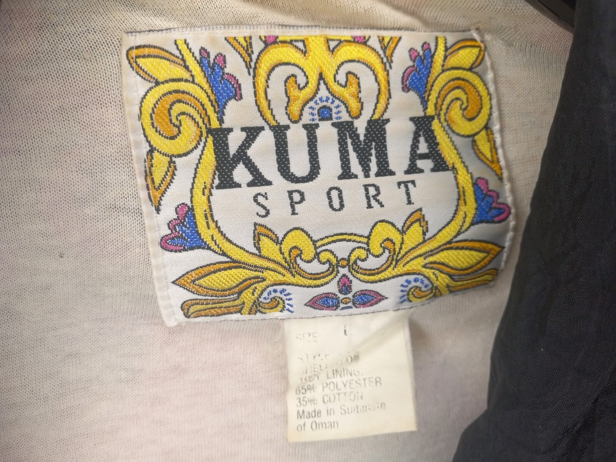 Vintage Kuma Sport Jacket Womens L Colorful Floral Windbreaker Zip