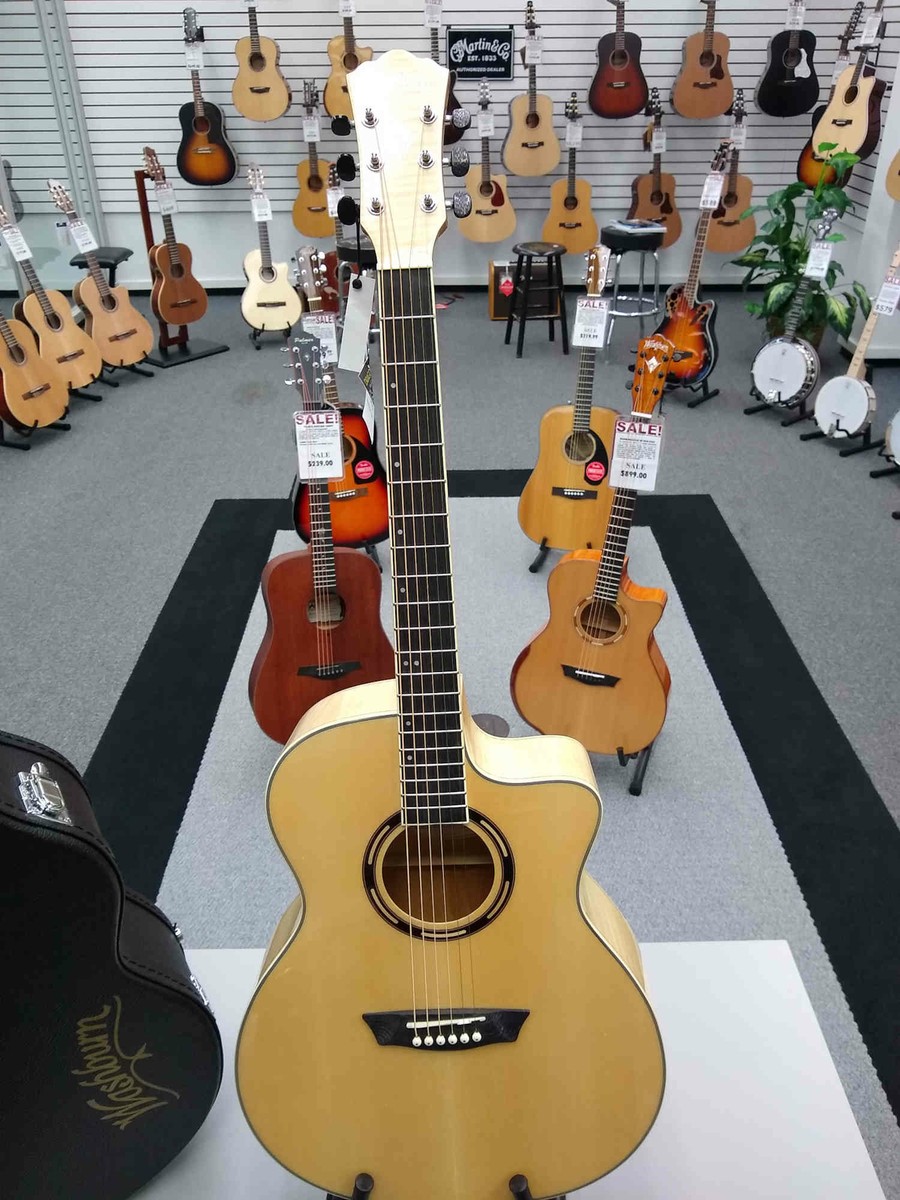 Washburn Apprentice AG40CE Guitar W/Barcus Berry LX4 | eBay