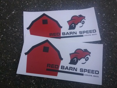 Vintage Massachusetts Red Barn Speed Stickers Lot Of 3 Nhra Ebay