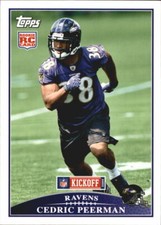 2009 Topps Kickoff #129 Cedric Peerman RC Card