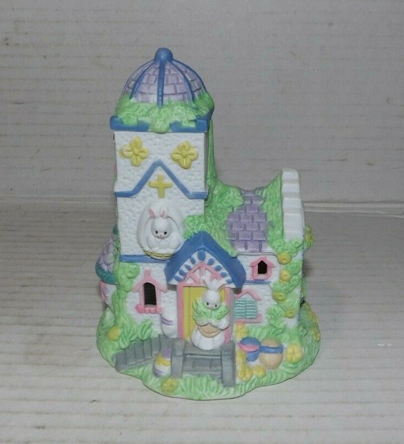 Easter Jubilee Porcelain Lighted Bunny House In Box For Sale Online