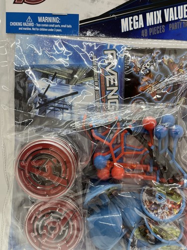 AVENGERS 48 Piece MEGA MIX VALUE PACK Birthday Party Favors Brand New Sealed - Picture 4 of 9