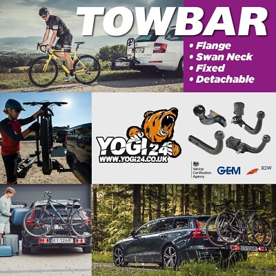 Tow Bar and 7 Pin Wire Harness for BMW 3 Series Saloon 2012 to 