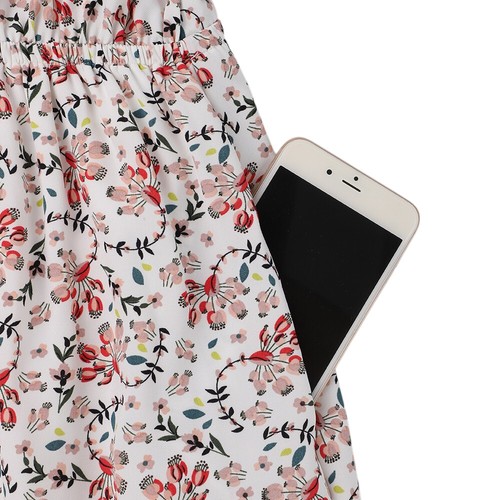 Plus Size Boho Women V-Neck Ruffle Floral Short Sleeve Midi Dress Party Dresses - Zdjęcie 18 z 22