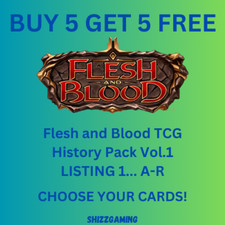 Flesh and Blood TCG History Pack Vol.1 (HP1) - Choose Your Cards! LISTING 2 A-R