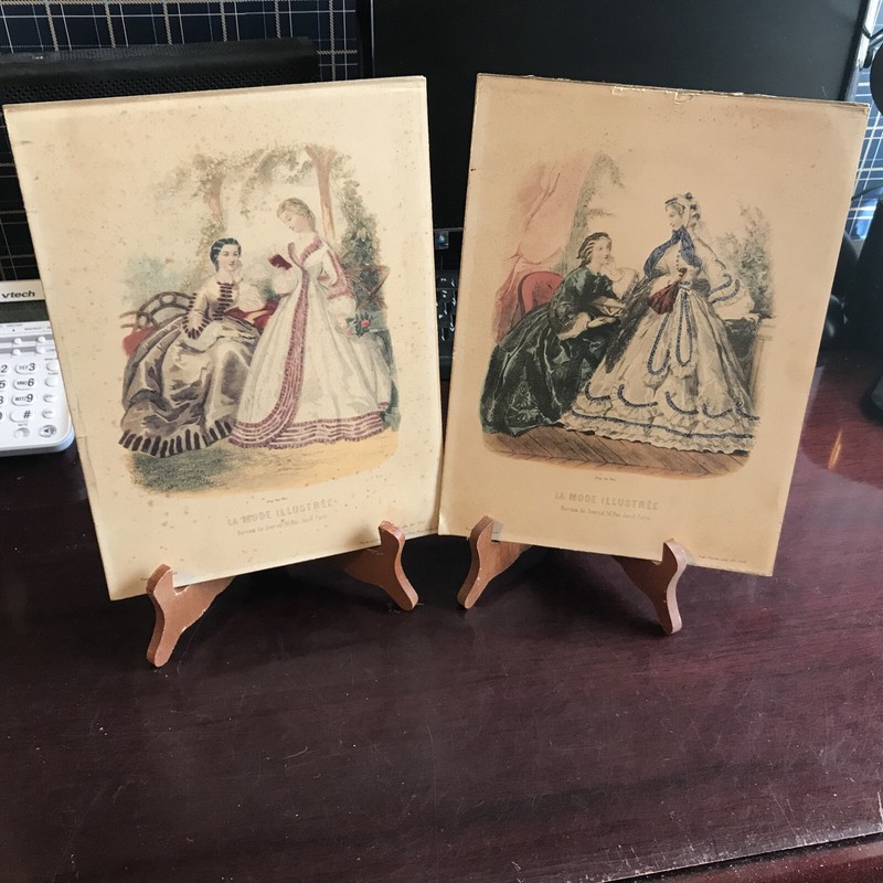 Vintage La Mode Illustree prints-2 Of Them No Frames