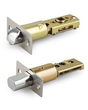 Adjustable Deadbolt Lock Latch 2-3/8" Adjustable Door Knob Latch 1-3/8", fo...