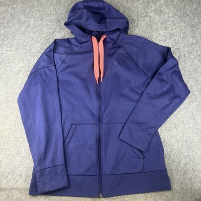 The North Face Suprema Full Zip Drawstring Hoodie Purple Pink Women's Large