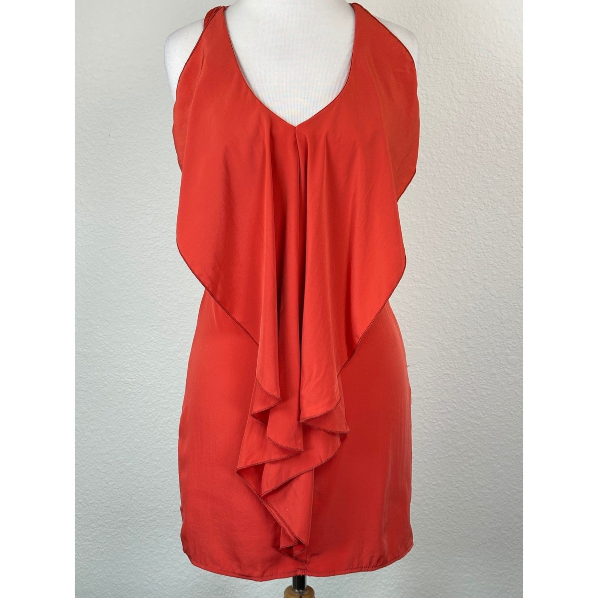 burnt orange ruffle dress Orange Tulle Dress: Ruffled Ball Gown, Photoshoot Dress