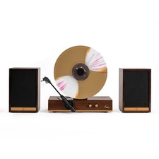 Fuse Audio GLD Vertical Record Player with Speakers