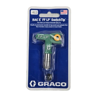 #ad Graco FFLP412 Fine Finish Low Pressure Reversible Tip RAC X FFLP SwitchTip 412 $45.00