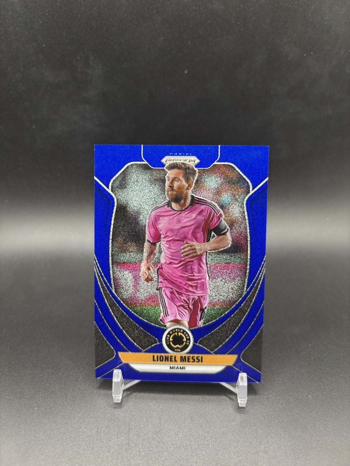  2025 Panini Prizm FIFA Club World Cup #136 Lionel Messi Blue Glitter /149 