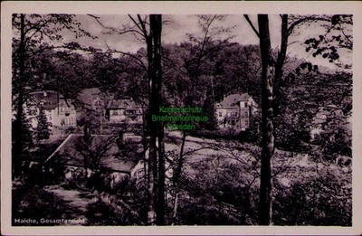 193242 Postcard Malche 1954 general view in Bad Freienwalde Oder