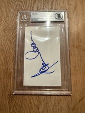 James Caan Godfather Signed 3x5 Index Card Slabbed Encapsulated (Beckett)