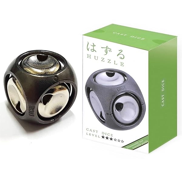 Hanayama HUZZLE Cast Puzzle DICE Level 3 Brain Teaser Disengage 4pieces Japan
