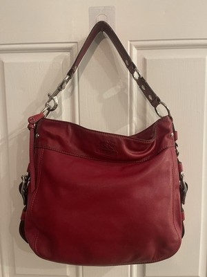 COACH Y2K Red ZOE Full-Grain Leather HOBO F0993 F12671 Shoulder