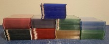 Multi Color CD/DVD Standard Slim Empty Jewel Cases   Lot Of 97 USED   No Cracks 