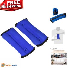Adjustable Blue/Black Neoprene Ankle/Wrist Weights - Comfort Meets Functionality