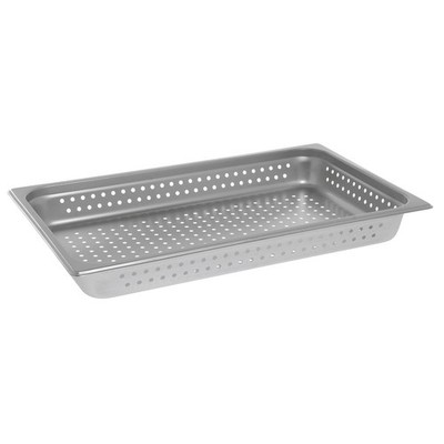 Kratos by Hubert Steam Table Pan Hotel Pan Full Size Perforated Stainless Steel-