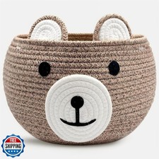 BYLSSNUK Baby Basket for Nursery - Bear Gift Baskets Empty for Kids Baby Show
