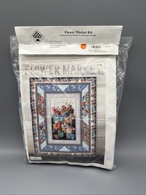 Bj s Quilt Basket Flower Market Quilt Kit Wilmington Prints 62  X 80 