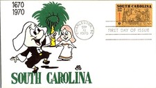 South Carolina 1970 First Day FDC Richard Ellis Cachet - Scott 1407 unaddressed