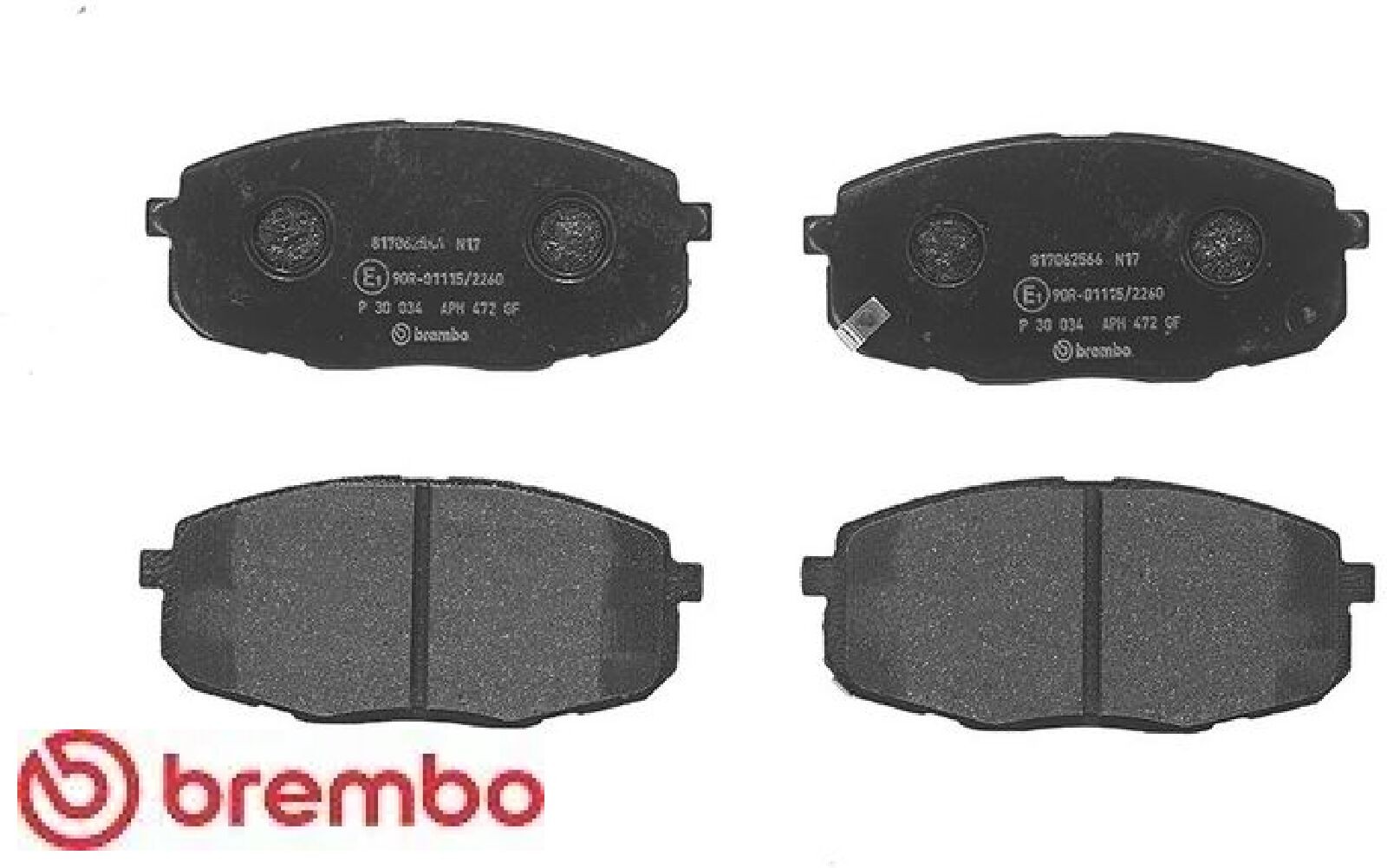 Brembo Bremsbelagsatz, Scheibenbremse P 30 034 Für Toyota Hyundai Kia Changan Chana (Beijing) (Dyk) Jac - Bild 2