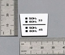 Marantz 6300 Turntable Strobe Speed Control Badge Logo Silver With Adhesive