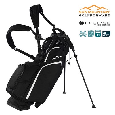 Sun Mountain Carry Bag - Eclipse Three-5 4-Wege Golf Standbag - Schwarz Weiß