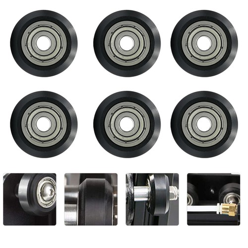 6 Pcs Riemenscheibe Aus Kunststoff Rillenriemenscheibe Druckerräder - Photo 5/12