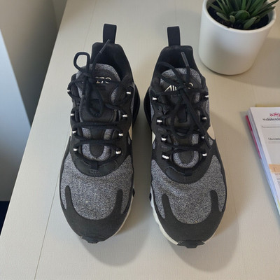 Nike Women's Air Max 270 React - Size 6.5 - Black Grey White