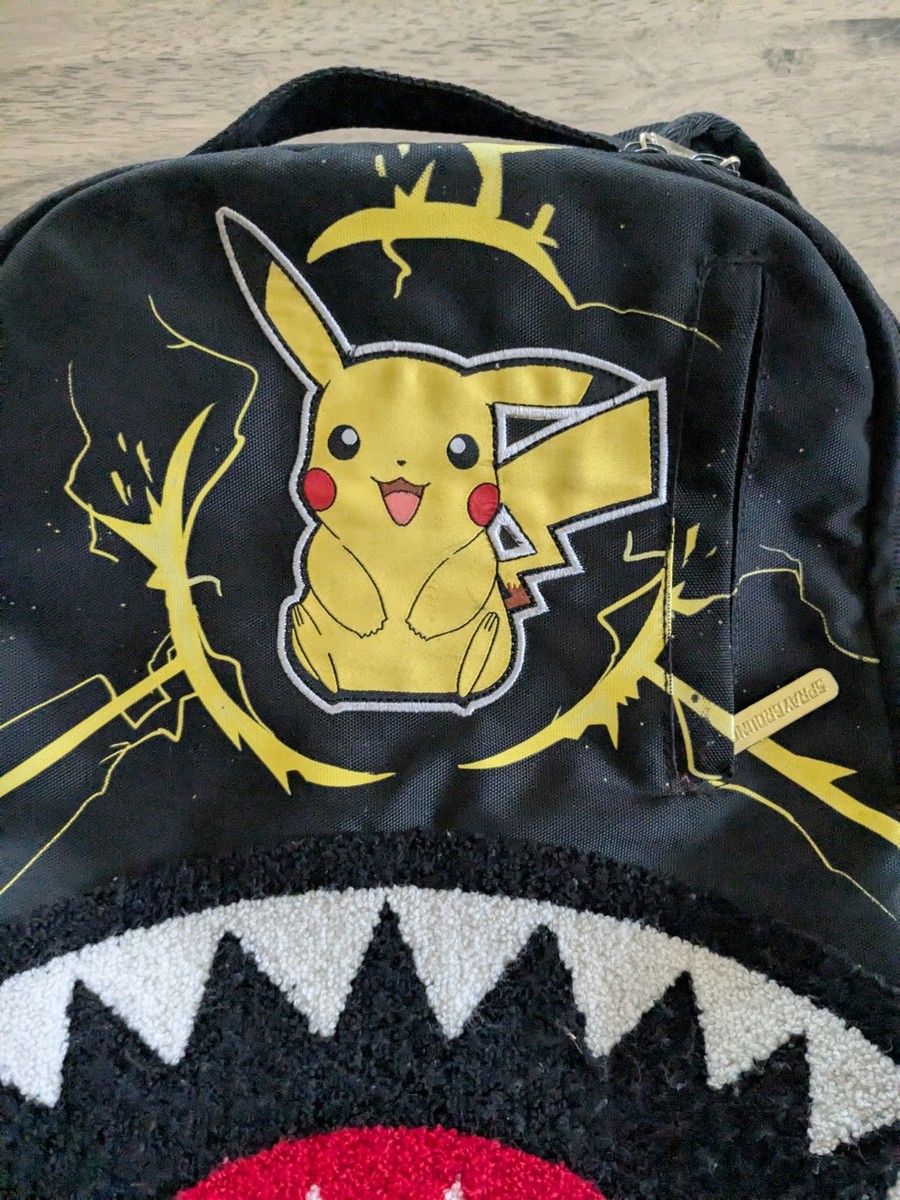 Sprayground Pokémon Pikachu Electric Shark Built-Up Backpack