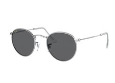 RAY-BAN RB3447 Round Metal Frame Sunglasses Gunmetal Gray Grey 51-21-145 Italy