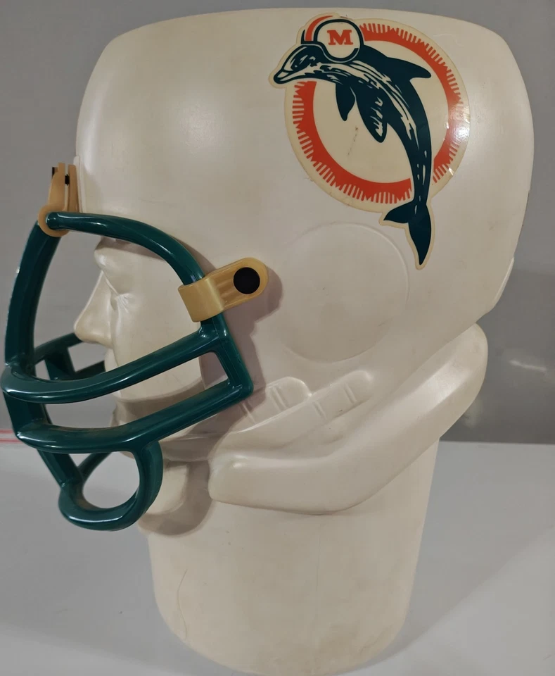 Canasta de basura Riddell 1994 vintage de los Miami Dolphins NFL LaneCo Foto 4 de 4