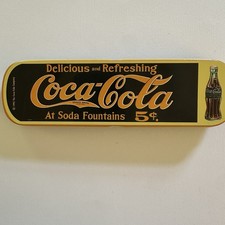Vintage 1995 Pentech Coca-Cola Ceramic Roller Pen, Collector Tin, Refillable