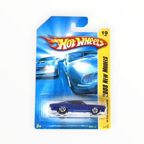 Hot Wheels '69 Ford Torino Talladega 19/196 - Blue - 2008 Mainline A - Picture 4 of 6