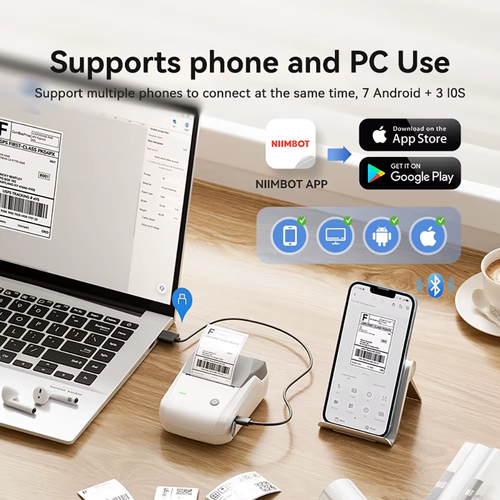 B1 stampante termica etichette wireless autoadesiva tascabile Bluetooth etichetta senza inchiostro M - Foto 5 di 39