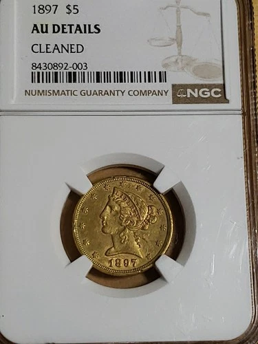 1897-P Liberty Half Eagle — photo from the most recent tracked eBay sale